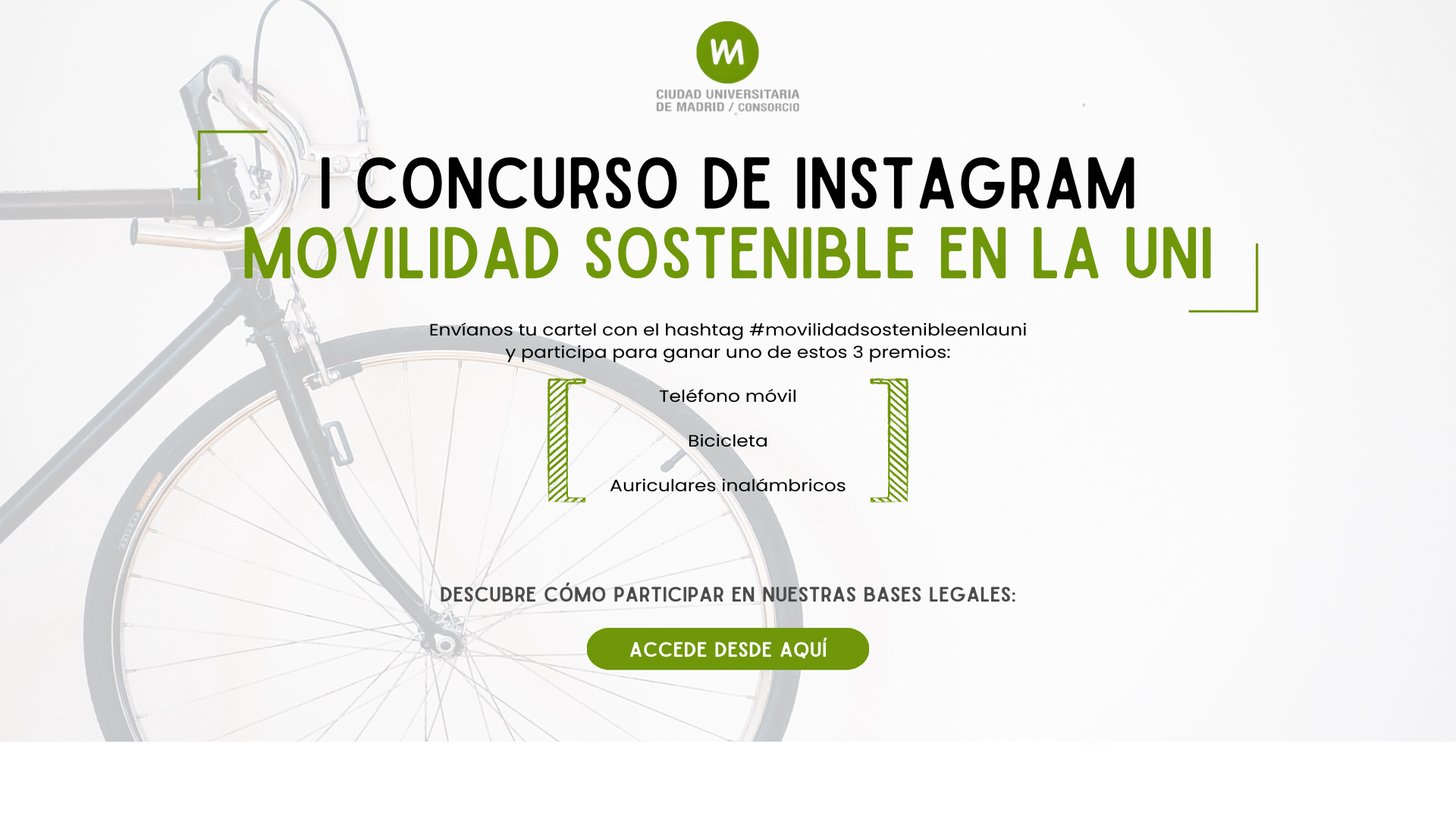 I Concurso de Instagram- Movilidad Sostenible en la Uni